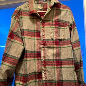 Grey, red, and green womens cardigan